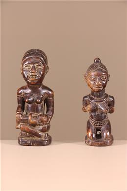 Statuettes Kongo - Décoration africaine - Art africain traditionnel