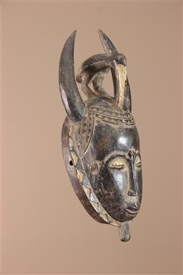 Masque Baoulé - Décoration africaine - Art africain traditionnel